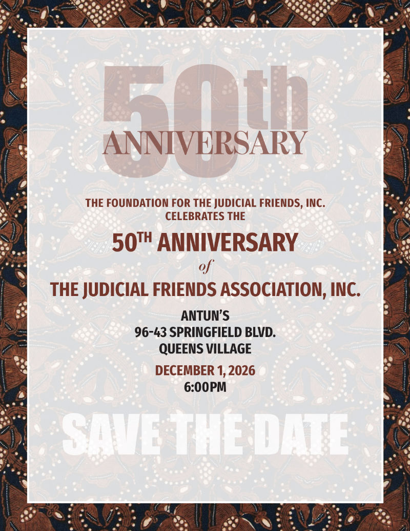 Save The Date: Judicial Friends 50th Anniversary Gala